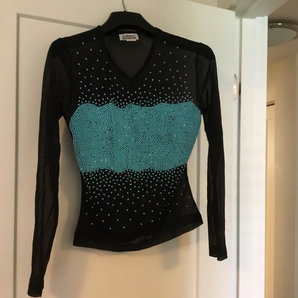 Sheer Top w/ Matching Flare Pant Ensemble 🎈 - Picture 5 of 7